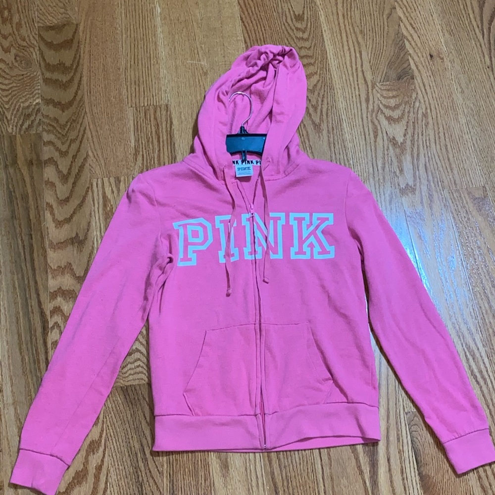 PINK EVERYDAY ZIP-UP HOODIE